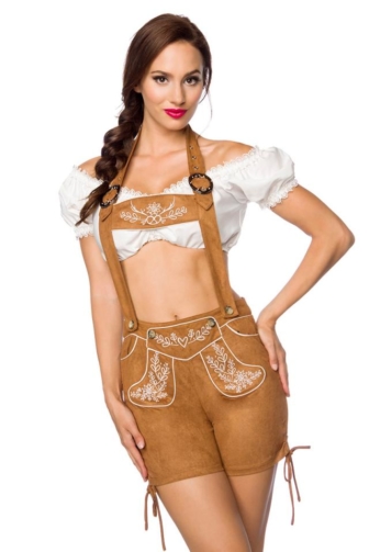 Trachtenshorts mit Stickereien