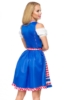 Unterbrustdirndl mit Karoschürze