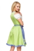 Unterbrustdirndl mit Karoschürze